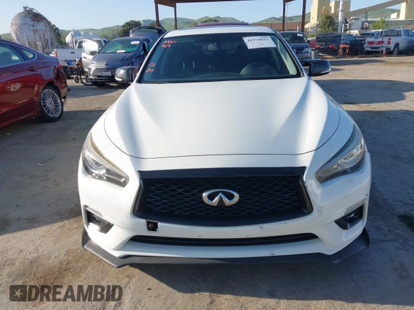 2018 Infiniti Q50 3.0t LUXE with VIN JN1EV7AP4JM364687, listed as a IAAI auction lot 41974812 with 87,439 mi miles. Bid and sale history available at carsss.com. Image 12.