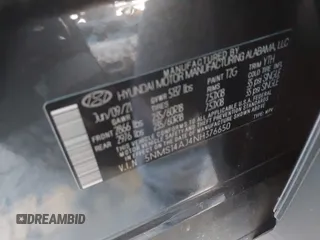 2022 Hyundai Santa Fe SE с VIN 5NMS14AJ4NH376650, выставлен на аукционе IAAI как лот 41781788 с пробегом 27 253 миль миль и . История ставок и продаж доступна на DreamBid. Изображение 9.