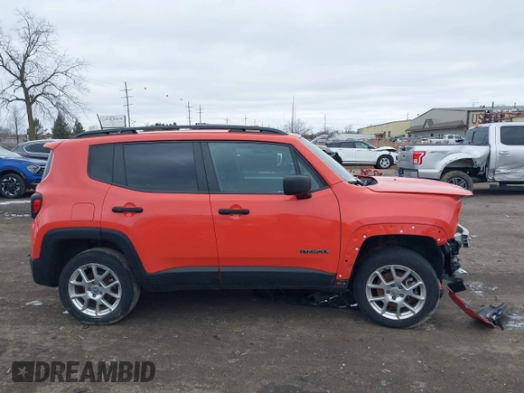 2021 Jeep Renegade Upland Edition with VIN ZACNJDAB4MPN34528, listed as a IAAI auction lot 41739558 with 37,968 mi miles. Bid and sale history available at carsss.com. Image 13.