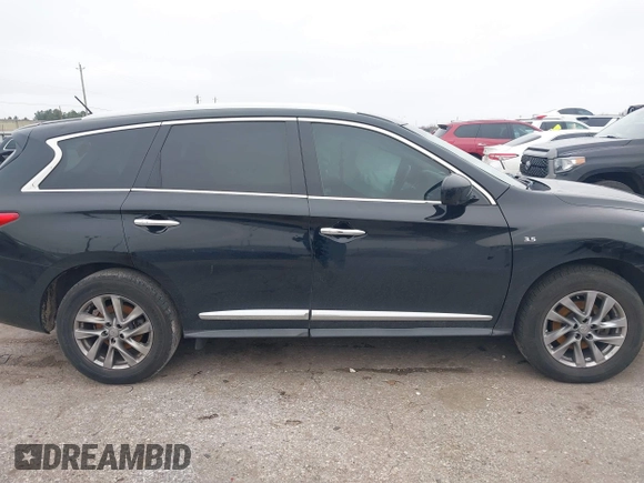 2014 Infiniti QX60 with VIN 5N1AL0MM4EC549212, listed as a IAAI auction lot 41618713 with 100,039 mi miles. Bid and sale history available at carsss.com. Image 13.