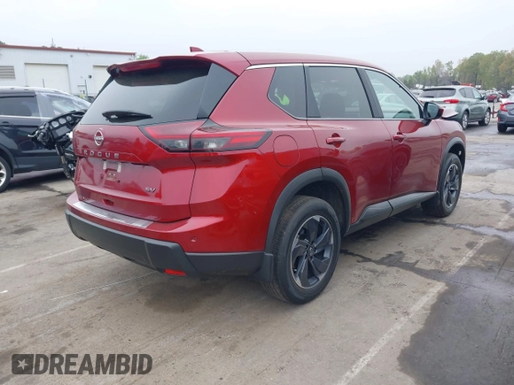 2024 Nissan Rogue SV with VIN 5N1BT3BA2RC737683, listed as a IAAI auction lot 41940410 with 5,751 mi miles and . Bid and sale history available at carsss.com. Image 4.
