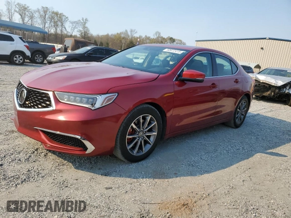 2020 Acura TLX with VIN 19UUB1F32LA015781, listed as a Copart auction lot 50972415 with 40,363 mi miles and Salvage Title. Bid and sale history available at carsss.com. Image 1.