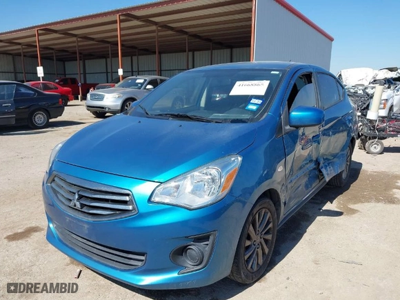 2019 Mitsubishi Mirage G4 ES with VIN ML32F3FJ5KHF18916, listed as a IAAI auction lot 41668865 with 77803 miles. Bid and sale history available at carsss.com. Image 2.