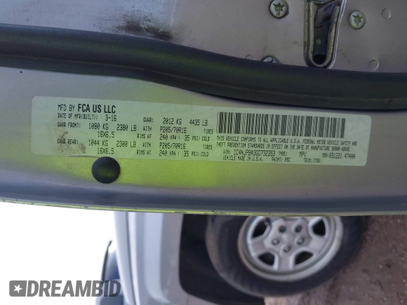 2016 Jeep Patriot Sport SE с VIN 1C4NJPBA3GD732353, выставлен на аукционе IAAI как лот 42550995 с пробегом 208 998 миль миль и . История ставок и продаж доступна на DreamBid. Изображение 9.