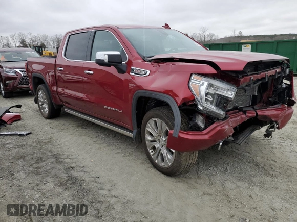 2020 GMC Sierra 1500 Denali with VIN 1GTU9FEL4LZ330883, listed as a Copart auction lot 44395445 with 25,922 mi miles and Salvage Title. Bid and sale history available at DreamBid. Image 4.