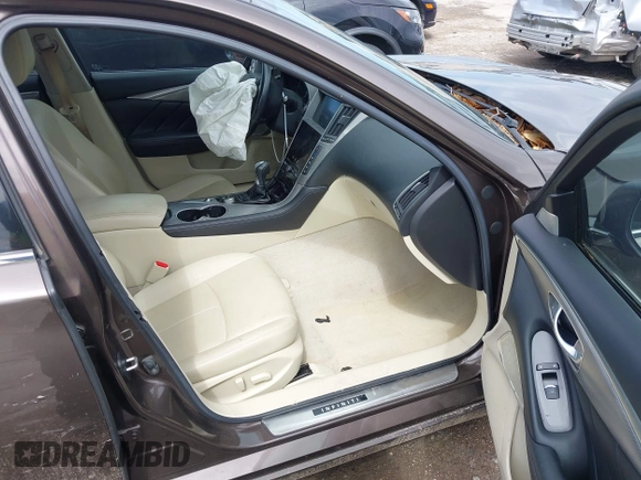 2017 Infiniti Q50 Sport with VIN JN1EV7AP1HM738098, listed as a IAAI auction lot 42108449 with 109,540 mi miles and . Bid and sale history available at DreamBid. Image 5.