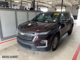 2022 Chevrolet Traverse LT Cloth with VIN 1GNEVGKW9NJ180766, listed as a IAAI auction lot 42141419 with 112,161 mi miles. Bid and sale history available at carsss.com. Image 1.
