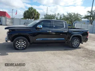 2024 Toyota Tundra 1794 Edition with VIN 5TFMA5DB2RX173868, listed as a IAAI auction lot 41149470 with 11,391 mi miles and . Bid and sale history available at DreamBid. Image 15.