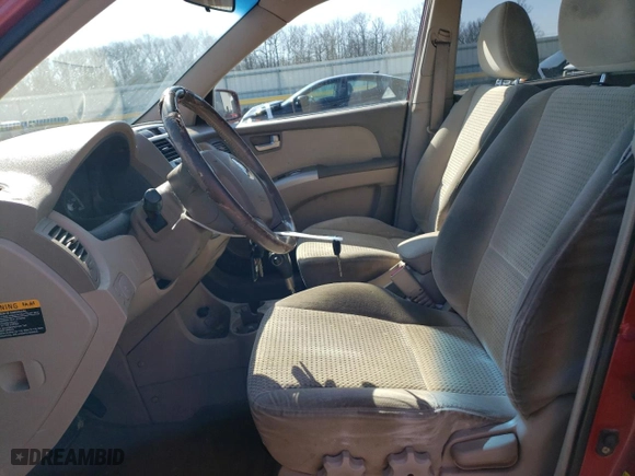 2006 Kia Sportage LX with VIN KNDJF723X67196077, listed as a Copart auction lot 47399434 with 212,825 mi miles and Salvage Title. Bid and sale history available at carsss.com. Image 7.