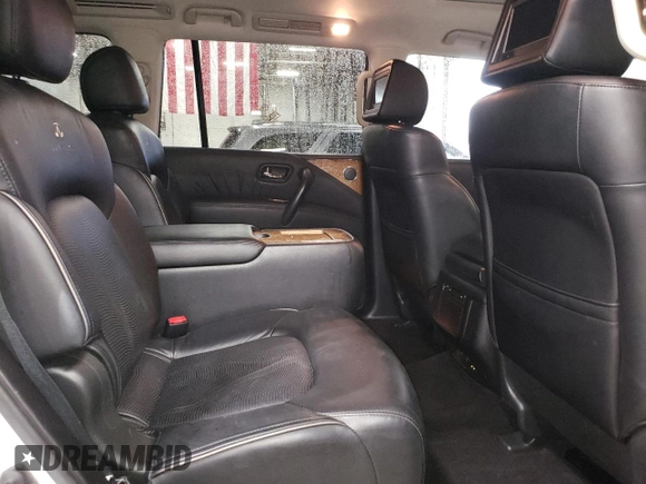 2011 Infiniti QX56 7-passenger with VIN JN8AZ2NE6B9004051, listed as a Copart auction lot 81329734 with 175,705 mi miles and Salvage Title. Bid and sale history available at carsss.com. Image 11.