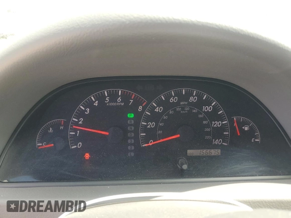 2005 Toyota Camry LE with VIN 4T1BF32K85U614653, listed as a Copart auction lot 52860195 with 156,675 mi miles and Salvage Title. Bid and sale history available at DreamBid. Image 9.