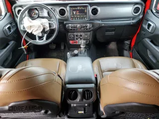 2021 Jeep Wrangler Unlimited Rubicon with VIN 1C4HJXFN6MW820324, listed as a Copart auction lot 85169434 with 48,391 mi miles and Salvage Title. Bid and sale history available at DreamBid. Image 8.