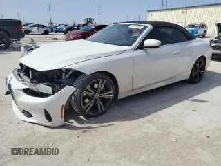 2021 BMW 4 Series 430i with VIN WBA23AT08MCG90733, listed as a Copart auction lot 47617915 with 18,904 mi miles and Salvage title. Bid and sale history available at DreamBid. Image 1.