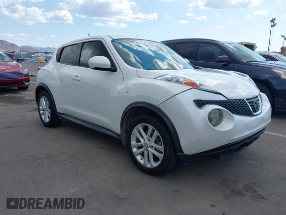 2013 Nissan Juke SV with VIN JN8AF5MR4DT202115, listed as a IAAI auction lot 42437467 with 145,420 mi miles and . Bid and sale history available at DreamBid. Image 1.