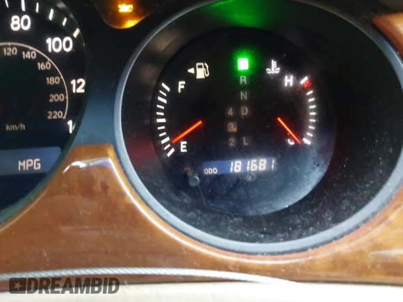 2005 Lexus ES 350 with VIN JTHBA30G655068834, listed as a IAAI auction lot 41681289 with 181,681 mi miles and . Bid and sale history available at DreamBid. Image 7.