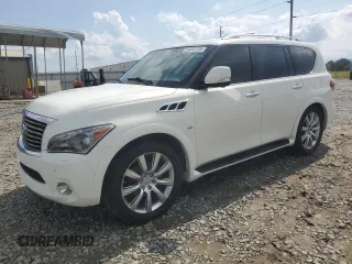 2014 Infiniti QX80 with VIN JN8AZ2NF2E9552173, listed as a Copart auction lot 54492725 with 162,125 mi miles and Salvage title. Bid and sale history available at DreamBid. Image 1.