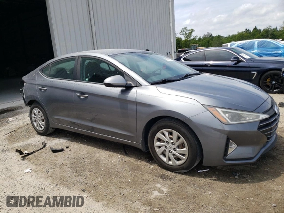 2019 Hyundai Elantra SE with VIN KMHD74LF6KU833555, listed as a Copart auction lot 53786815 with 56,501 mi miles and Salvage Title. Bid and sale history available at DreamBid. Image 4.