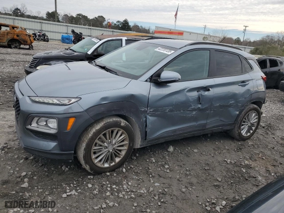 2020 Hyundai Kona SEL with VIN KM8K22AA1LU591356, listed as a Copart auction lot 42220135 with 52,026 mi miles and Salvage Title. Bid and sale history available at carsss.com. Image 1.