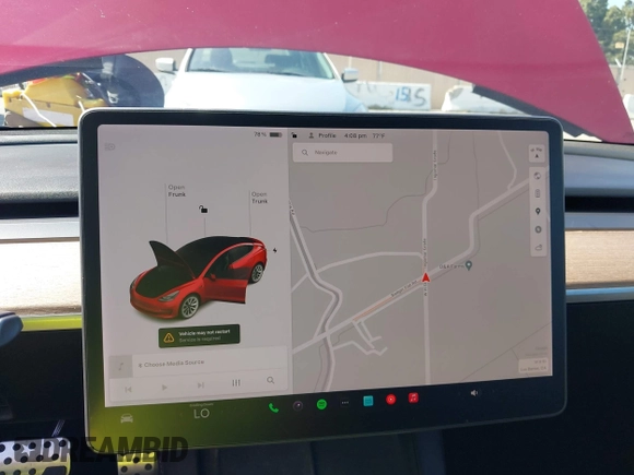 2021 Tesla Model 3 Long Range with VIN 5YJ3E1EB4MF936743, listed as a IAAI auction lot 42154322 with 46,983 mi miles and . Bid and sale history available at DreamBid. Image 18.