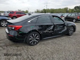 2023 Honda Civic Sedan EX with VIN 2HGFE1F76PH303393, listed as a Copart auction lot 71535614 with 18,539 mi miles and Salvage Title. Bid and sale history available at carsss.com. Image 3.