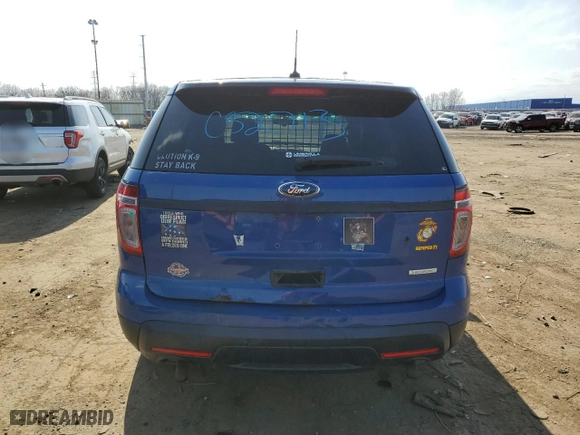 2015 Ford Police Interceptor Utility with VIN 1FM5K8AT8FGC52713, listed as a Copart auction lot 49790375 with 152,480 mi miles and Clean Title. Bid and sale history available at carsss.com. Image 6.