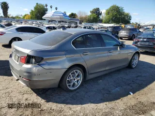 2013 BMW 5 Series 528i with VIN WBAXG5C50DDY36255, listed as a Copart auction lot 44741985 with 102,147 mi miles and Salvage Title. Bid and sale history available at carsss.com. Image 3.