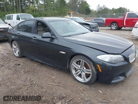 2013 BMW 5 Series 550i with VIN WBAFR9C55DDX80830, listed as a IAAI auction lot 41918926 with 141,544 mi miles and . Bid and sale history available at carsss.com. Image 1.