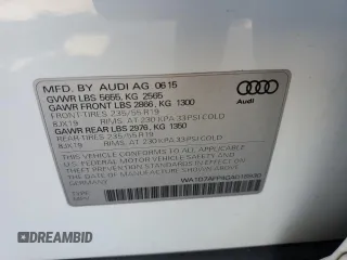 2016 Audi Q5 Premium Plus z VIN WA1D7AFP4GA018930, wystawiony jako Copart lot #54224945 z przebiegiem 54 450 mil mil oraz Szkoda całkowita • Salvage title. Historia ofert i sprzedaży dostępna na DreamBid. Obrazek 13.