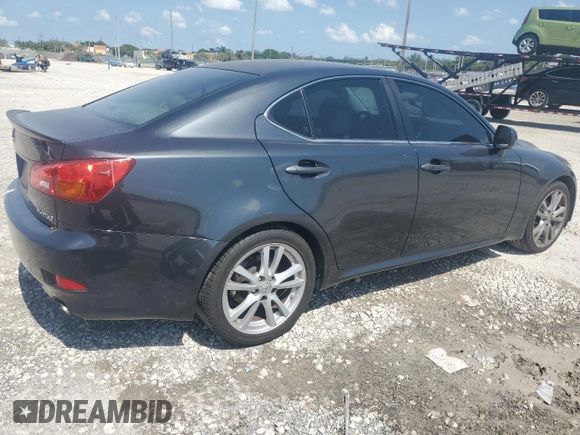 2006 Lexus IS 250 z VIN JTHBK262562017654, wystawiony jako Copart lot #55557615 z przebiegiem 188 537 mil mil oraz Szkoda całkowita • Salvage title. Historia ofert i sprzedaży dostępna na DreamBid. Obrazek 3.