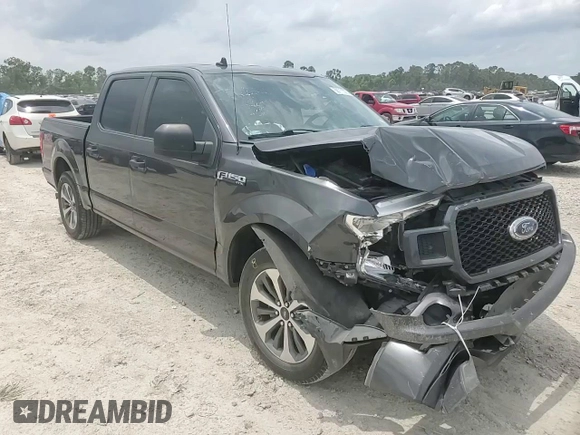 2020 Ford F-150 XL with VIN 1FTEW1CP2LKF36993, listed as a Copart auction lot 59711375 with 92,098 mi miles and Salvage title. Bid and sale history available at DreamBid. Image 13.