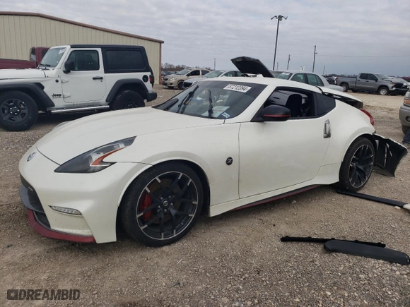 2019 Nissan 370Z Coupe NISMO with VIN JN1AZ4EH3KM422469, listed as a Copart auction lot 87212394 with 54,289 mi miles and Salvage Title. Bid and sale history available at carsss.com. Image 1.