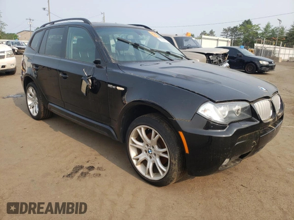 2007 BMW X3 3.0si with VIN WBXPC93437WF13037, listed as a Copart auction lot 59544955 with 120,751 mi miles and Salvage title. Bid and sale history available at DreamBid. Image 4.
