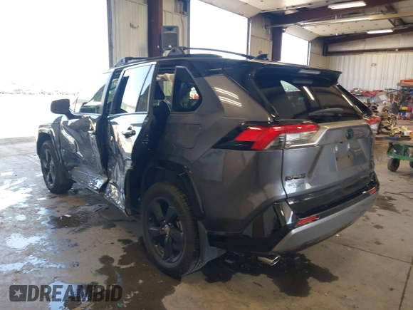 2021 Toyota RAV4 Hybrid XSE with VIN JTME6RFV5MD515361, listed as a IAAI auction lot 42160739 with 37,097 mi miles and . Bid and sale history available at DreamBid. Image 3.