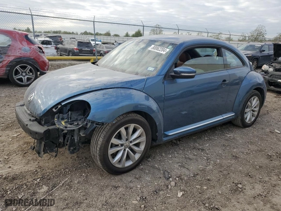 2017 Volkswagen Beetle 1.8T Fleet with VIN 3VWF17AT4HM619666, listed as a Copart auction lot 80062204 with 0 mi miles and Salvage Title. Bid and sale history available at carsss.com. Image 1.