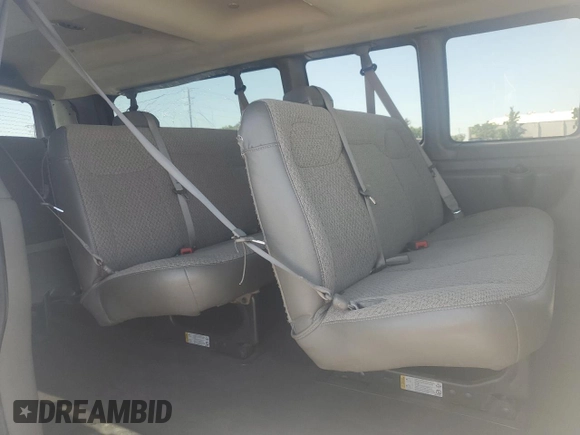 2019 Chevrolet Express Passenger LT with VIN 1GAZGPFG4K1252856, listed as a Copart auction lot 57459135 with 159,676 mi miles and Salvage title. Bid and sale history available at DreamBid. Image 11.