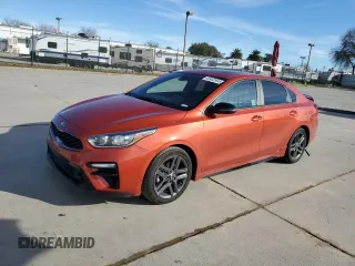 2021 Kia Forte GT-Line with VIN 3KPF34AD0ME388791, listed as a Copart auction lot 46462945 with 56,346 mi miles and Salvage Title. Bid and sale history available at carsss.com. Image 1.