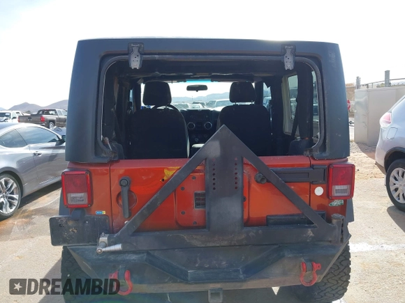2014 Jeep Wrangler Rubicon with VIN 1C4BJWCG8EL185597, listed as a IAAI auction lot 41914489 with 85,545 mi miles and . Bid and sale history available at DreamBid. Image 16.