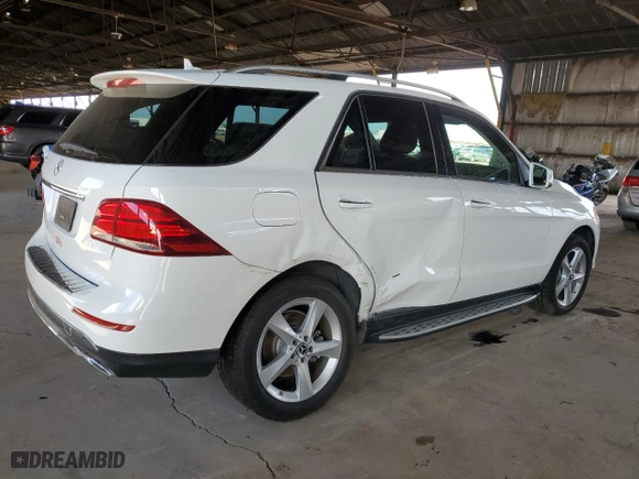 2018 Mercedes-Benz GLE with VIN 4JGDA5JB5JB037008, listed as a Copart auction lot 48599175 with NaN miles and Salvage Title. Bid and sale history available at carsss.com. Image 3.