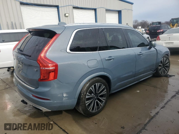 2020 Volvo XC90 Momentum with VIN YV4102PK4L1575186, listed as a Copart auction lot 46177035 with 73,170 mi miles and Salvage Title. Bid and sale history available at carsss.com. Image 3.