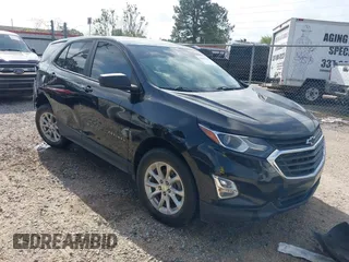 2020 Chevrolet Equinox LS with VIN 2GNAXHEV2L6266335, listed as a IAAI auction lot 41884385 with 85,441 mi miles. Bid and sale history available at carsss.com. Image 1.