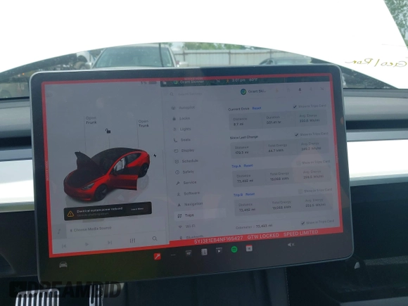2022 Tesla Model 3 Long Range z VIN 5YJ3E1EB4NF165427, wystawiony jako IAAI lot #42290413 z przebiegiem 73 493 mil mil oraz . Historia ofert i sprzedaży dostępna na DreamBid. Obrazek 18.