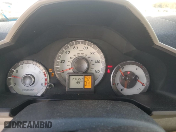 2012 Honda Pilot EX with VIN 5FNYF4H47CB004391, listed as a Copart auction lot 42566605 with 208,751 mi miles and Clean Title. Bid and sale history available at DreamBid. Image 9.