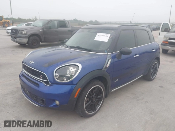 2015 MINI Cooper Countryman S with VIN WMWZC5C50FWP47426, listed as a IAAI auction lot 42108546 with 103,281 mi miles. Bid and sale history available at carsss.com. Image 2.