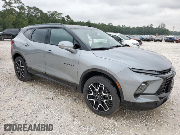 2024 Chevrolet Blazer RS with VIN 3GNKBERS0RS138137, listed as a Copart auction lot 57655375 with 14,997 mi miles and Clean title. Bid and sale history available at DreamBid. Image 4.