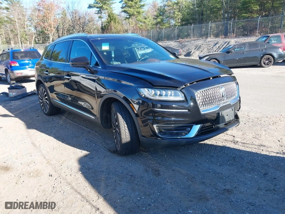 2020 Lincoln Nautilus Black Label with VIN 2LMPJ9JP7LBL23749, listed as a IAAI auction lot 40803525 with 1 mi miles. Bid and sale history available at carsss.com. Image 1.