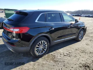 2017 Lincoln MKX Select with VIN 2LMPJ6KR1HBL47020, listed as a Copart auction lot 37538494 with 25,736 mi miles and Salvage Title. Bid and sale history available at carsss.com. Image 3.