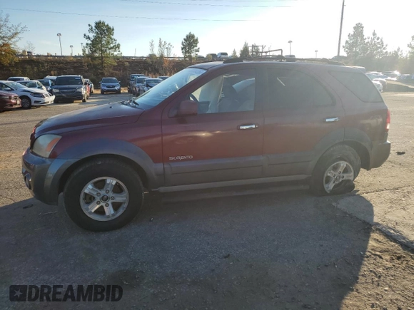 2005 Kia Sorento LX with VIN KNDJD733755363798, listed as a Copart auction lot 80643854 with 178,843 mi miles and Salvage Title. Bid and sale history available at carsss.com. Image 1.
