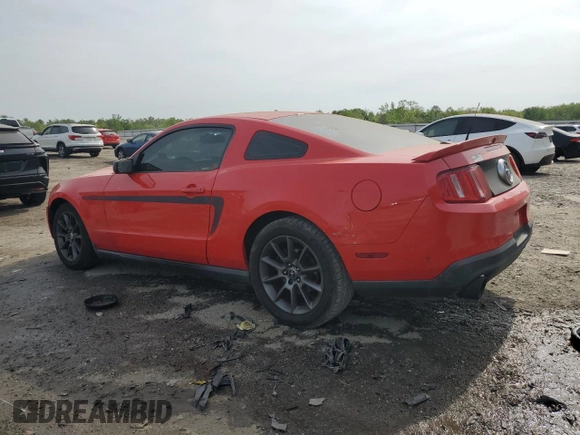 2011 Ford Mustang V6 with VIN 1ZVBP8AM4B5130810, listed as a Copart auction lot 54704645 with 186,024 mi miles and Salvage title. Bid and sale history available at DreamBid. Image 2.