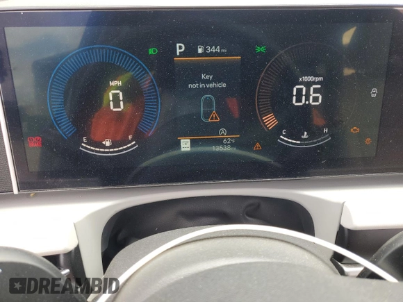2025 Hyundai Tucson SEL with VIN 5NMJB3DE7SH467733, listed as a Copart auction lot 54535135 with 13,538 mi miles and Clean Title. Bid and sale history available at DreamBid. Image 9.