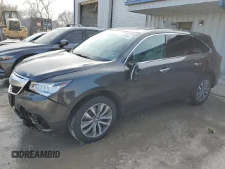 2014 Acura MDX Tech Pkg with VIN 5FRYD4H4XEB004151, listed as a Copart auction lot 47760945 with 117,025 mi miles and Salvage Title. Bid and sale history available at carsss.com. Image 1.